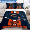 Chicago Bears  3pcs Bedding,Including 1pc Duvet Cover And 2pcs Pillowcases Perfect for Christmas,Ideal for Bedroom, Dormitory