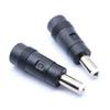 Czarny Adapter Ładowania Zasilacz Konwerter DC5521 na DC4017 Złącze żeńskie na męskie