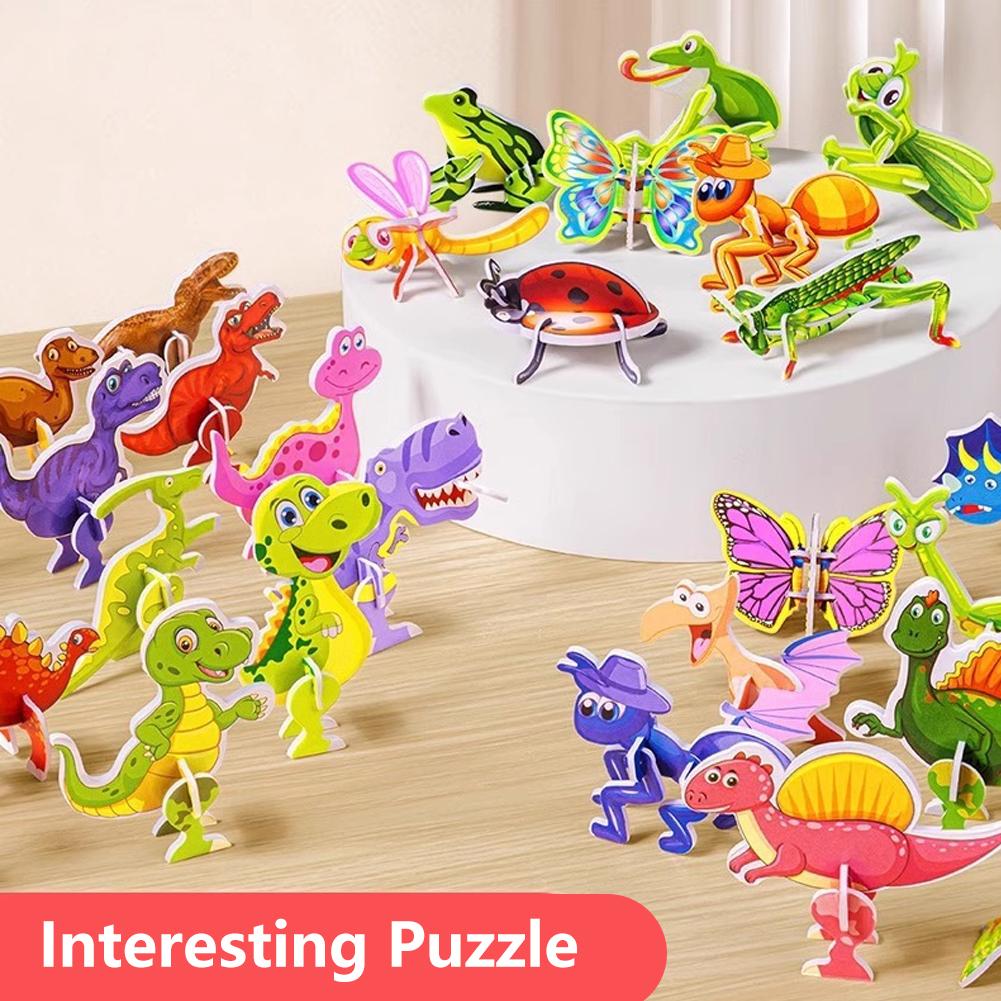 Детская бумажная 3D трехмерная головоломка с насекомыми — фото 8