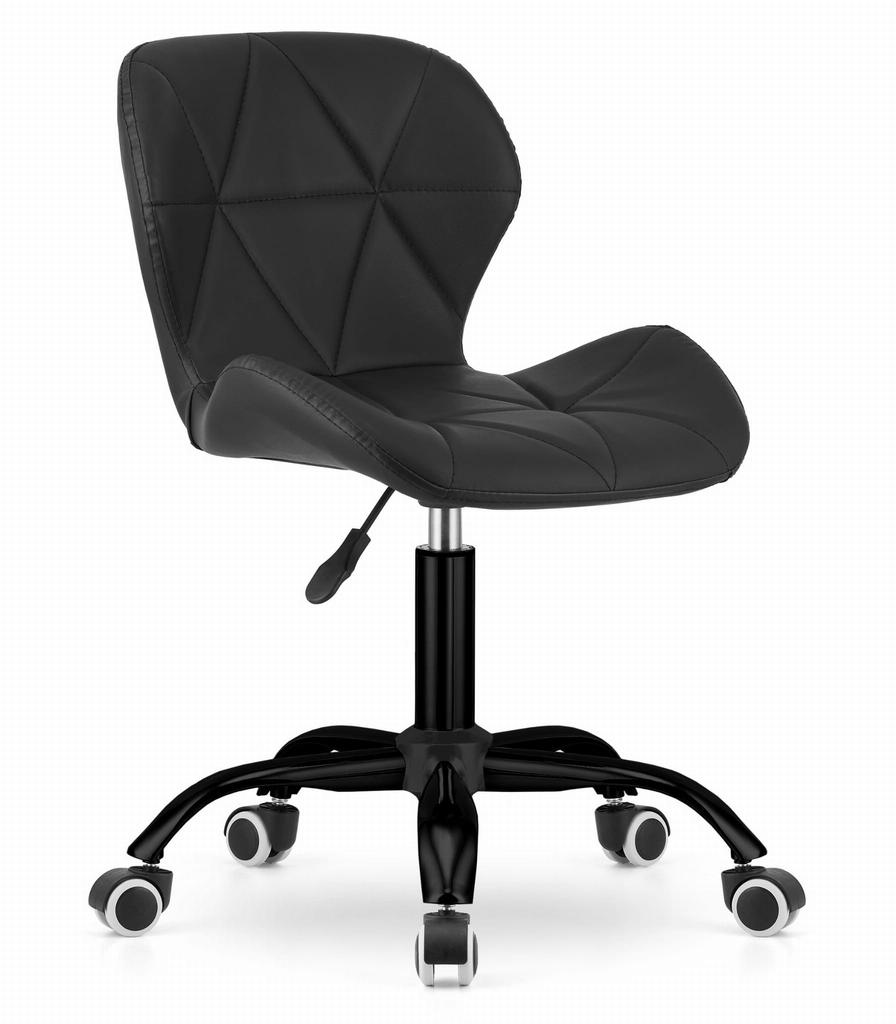 NOTO Eco-leather Swivel Chair - Black