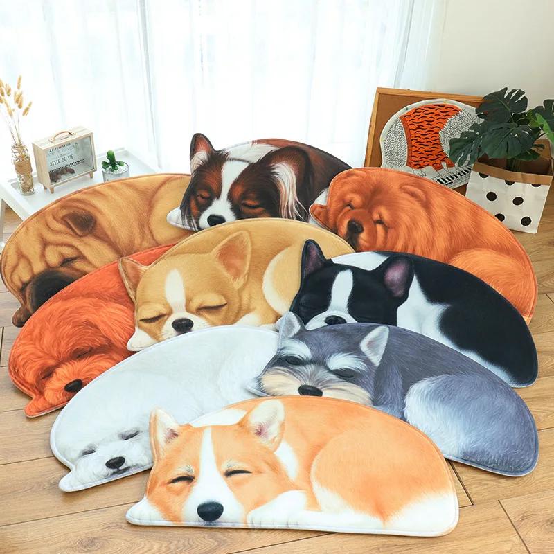 Floor Mats, Non-slip Mats, Entrance Door Bathroom Absorbent Toilet 3D Puppy Animal Bedroom Bedside Blanket Living Room