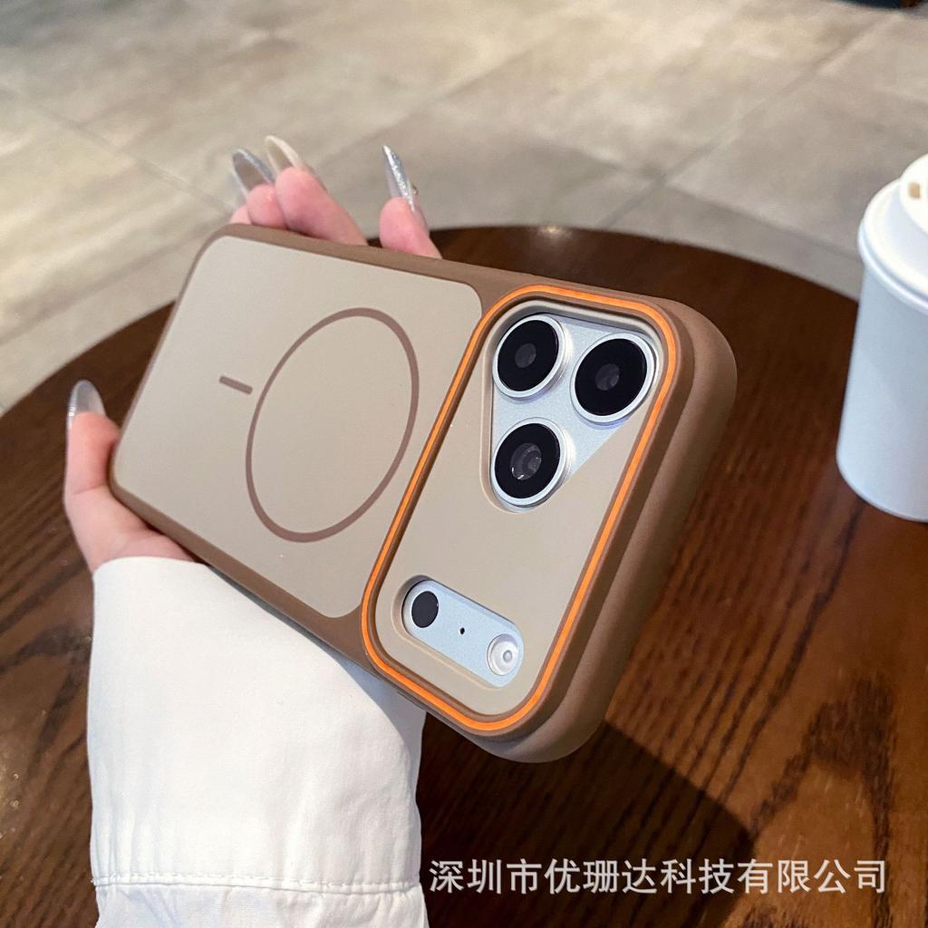 Applicable To iPhone11promax Two-color Skin Matte Magnetic Mobile Phone Case Apple 11 All-inclusive Anti-drop Protective Case