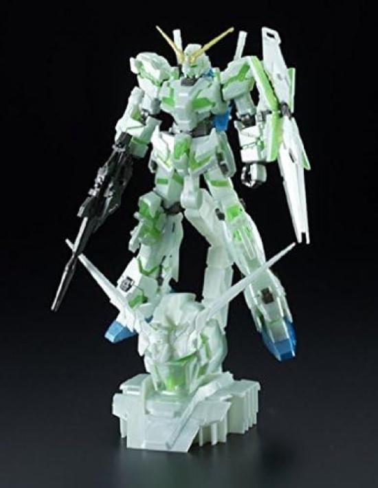 Bandai HGUC Unicorn Gundam Head Display Base Final Battle PRODUCT ART Mobile Suit Gundam THE ORIGIN Exhibition 1/144 RX-0 (Destroy Mode) + Ver.