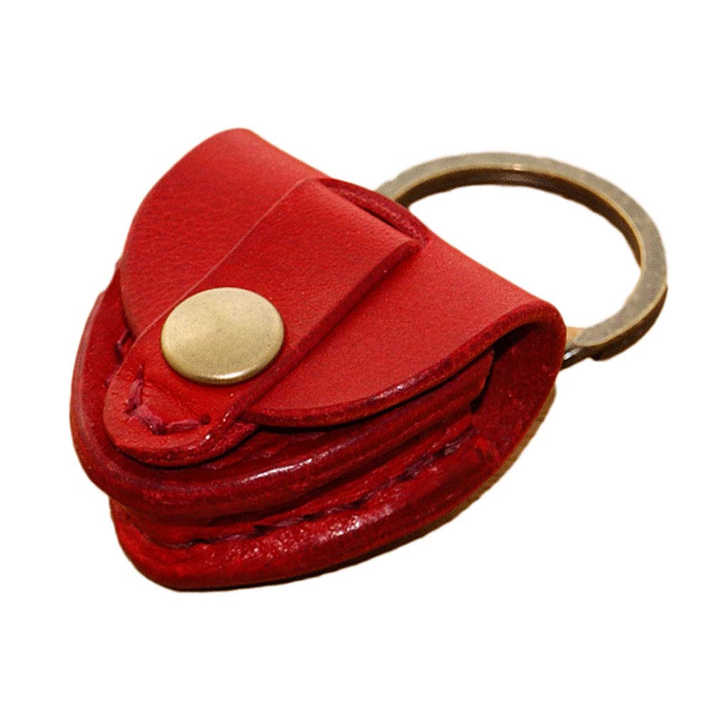 

Bottega Glicine Pick Case Full vegetable tanned top quality Italian leather [Red] ~