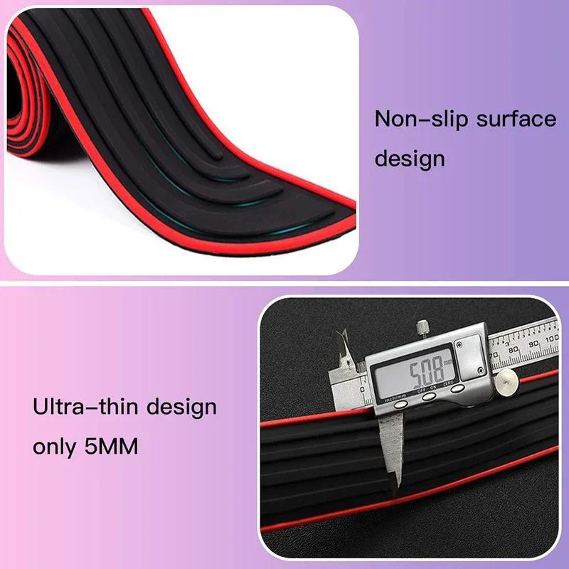Universal Car Trunk Rear Bumper Guard Strip 104x9cm Rubber Door Sill Plate Protector Mouldings Pad Trim Cover Strip Car Styling