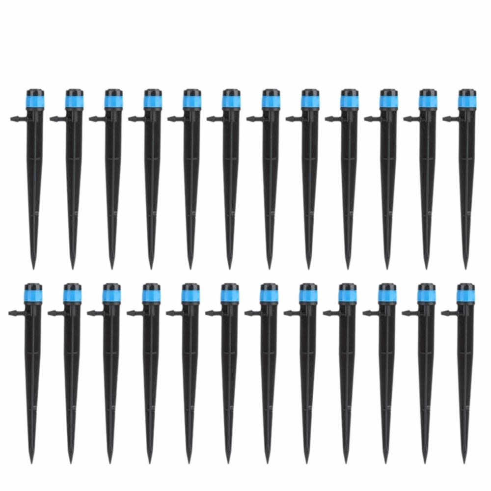 100Pcs Black Irrigation Dripper Plastic Ground Insert Dripper Irrigation Emitters  Plant Care