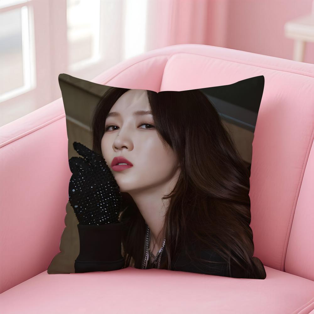 

Popular fashion Chinese singer MMeng Jia Cushion Cover Pillow Case Soft Friendly Fabric Concealed Zipper 30X30cm