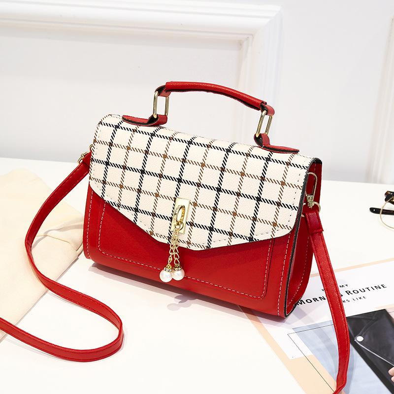 Bags for Women 2025 Spring and Summer New Single Shoulder Messenger Bag Pearl Mobile Phone Bag Fashionable All-match Small Square Bag
