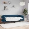 Vidaxl Sofa with Sleeping Function, Blue, 80X200 Cm, Upholstered In Velvet