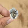Gift For Her 925 Silver Natural Turritella Agate Multi Stone Adjustable Ring
