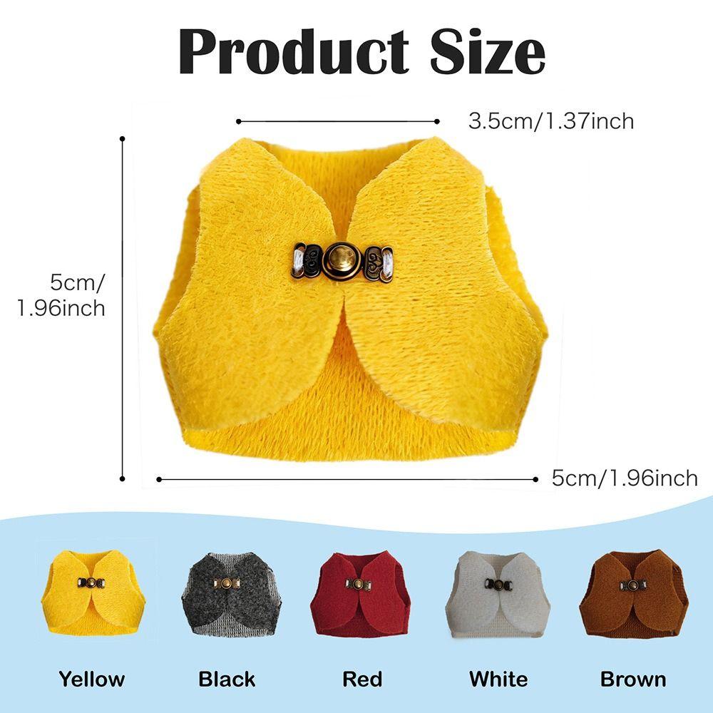 Cute Adorable Hamsters Apparel with Buckle Breathable Cozy Pet Vest Warm Fabric Soft Small Pets Clothing Four Seasons