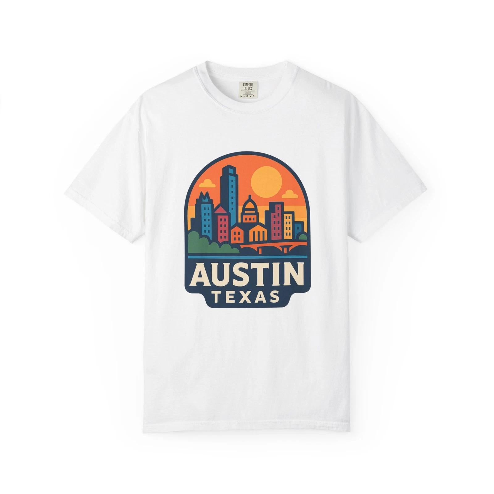 Austin, Texas Cityscape Unisex T-Shirt, Graphic Tee, Travel Souvenir, Gift [...] M