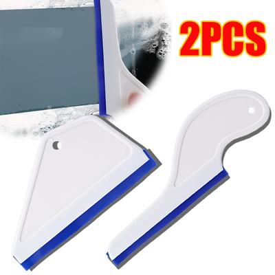 Car Window Glass Scraper Oxford Soft Water Scraper Removable Silicone Blade Automatic Body Film Glass Anti-scratch Cleaning Tool