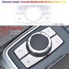 4x For Mercedes Benz ML GL W166 X164 Center Console Multimedia Switch Cover Trim | Silver | Chrome | Waterproof | Front