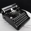 Vintage Typewriter Tinplate Ornament for Display & Photography Props