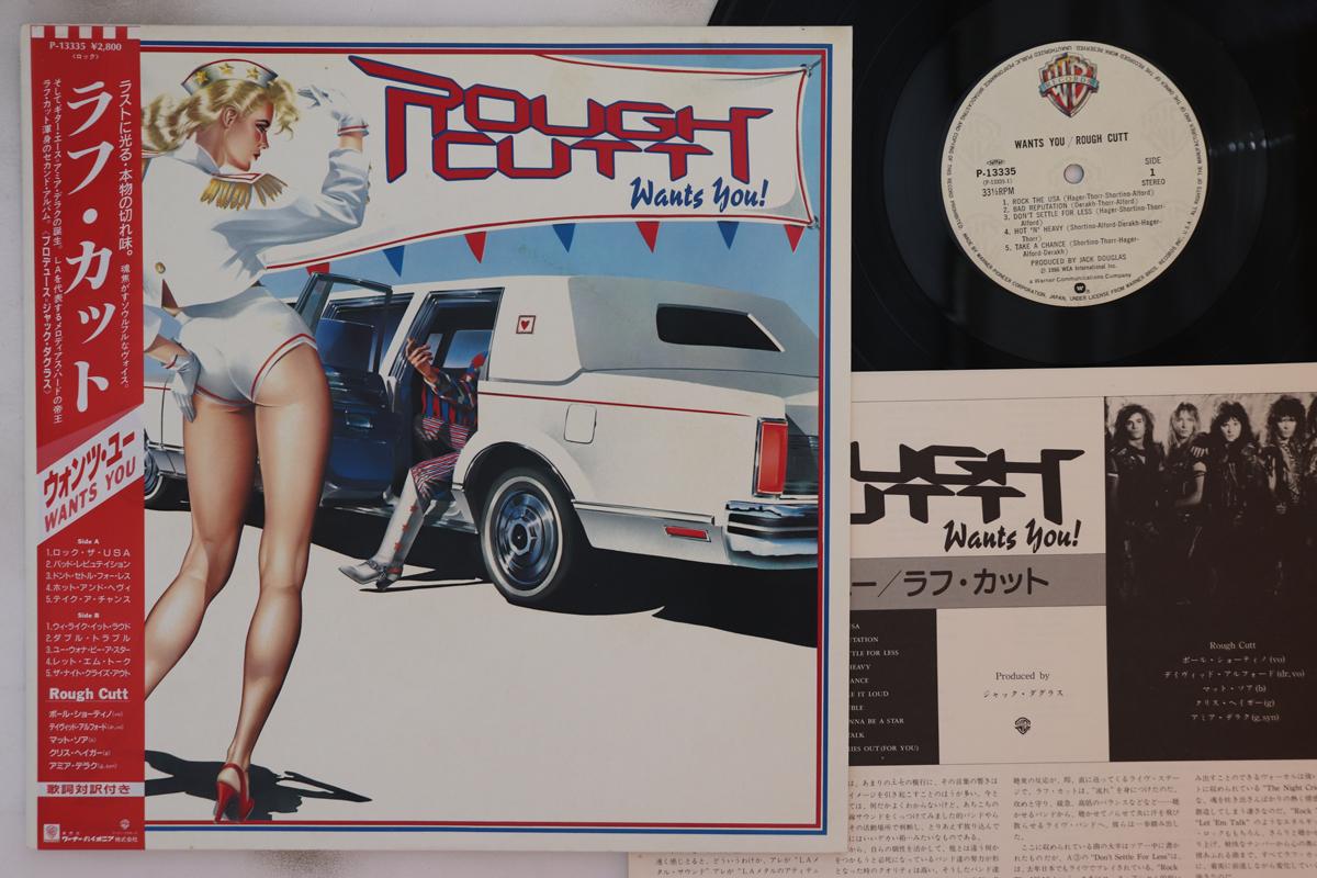 

LP Record ROUGH CUTT - Wants You P13335 WARNER BROS 1986 Japan Obi Rock Used