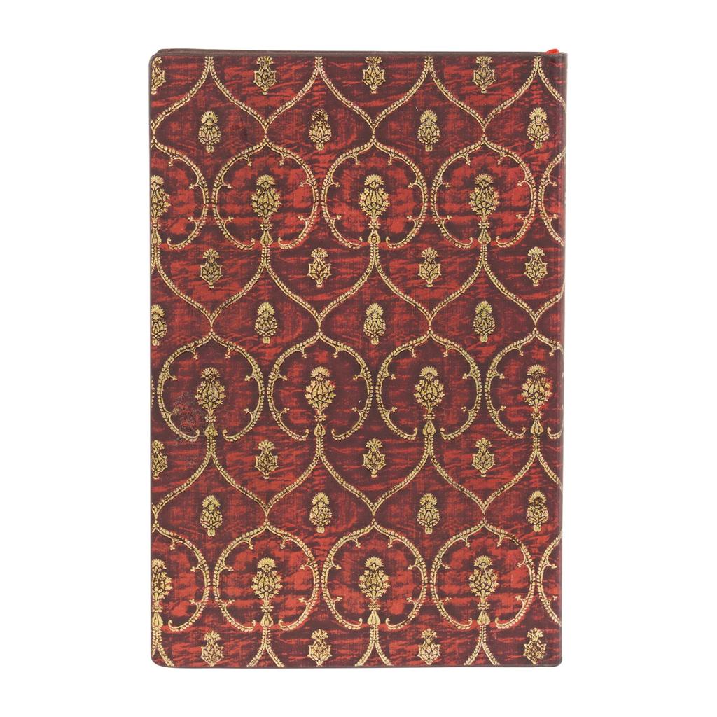 Paperblanks Red Notebook, Softcover, Velvet, Mini, A6, Ruled, FB9633-7