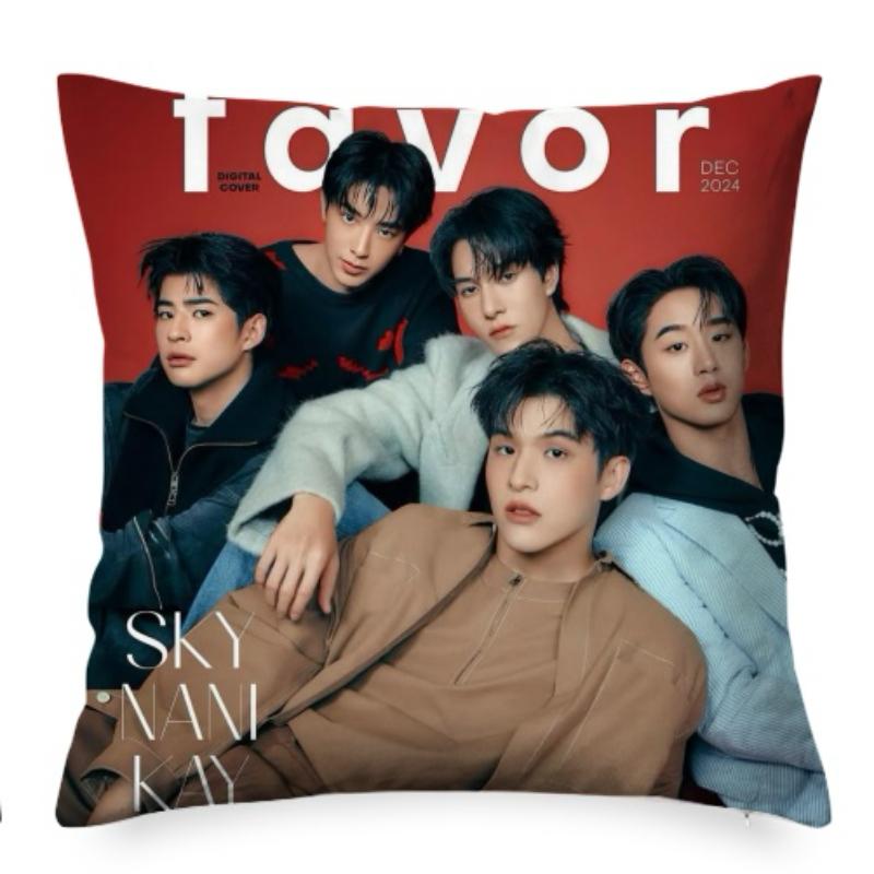Skynani Nani Hirunkit Sky Wongravee Double-Sided Printing Pillowcase Thai Tv High School Frenemy Drama Stills Home Cushion Cover