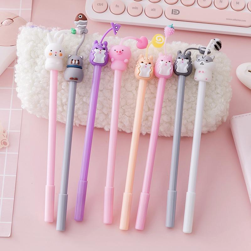 Cartoon Shaped Cute Neutral Pen Creative Ballpoint Signature Pen Student Stationery Gift