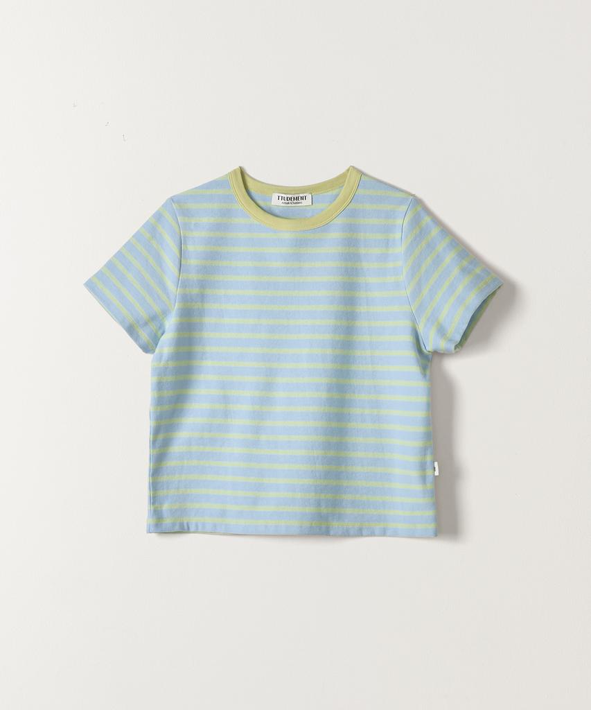 TTUDEMENT Multi Striped T-Shirt Mint