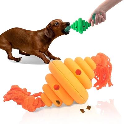 Pet Gnawing Toy Honeycomb Shaped Dog Leakage Food Interactive Toy with Anti Tear Rope Pet Dog Outdoor Throwing Toys Pet Supplies