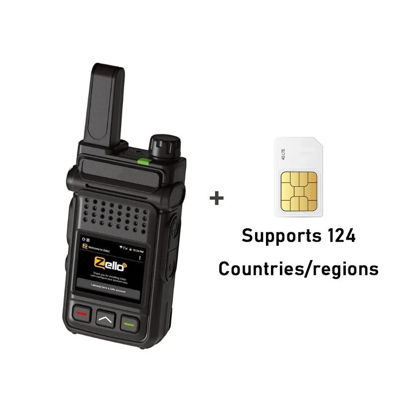 Android ZELLO 5000 km introducere card global walkie talkie în aer liber 4G apel global fără fir bidirecțional