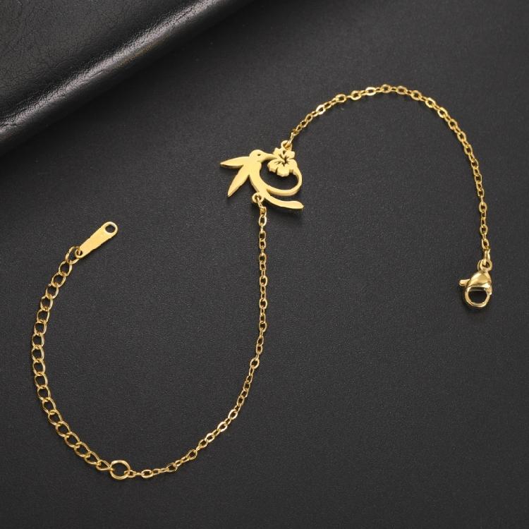 Sophisticated Hummingbird Charm Bracelet Adjustable Chain Handchain Women Fashion Wristband Bohemian Style Accessories