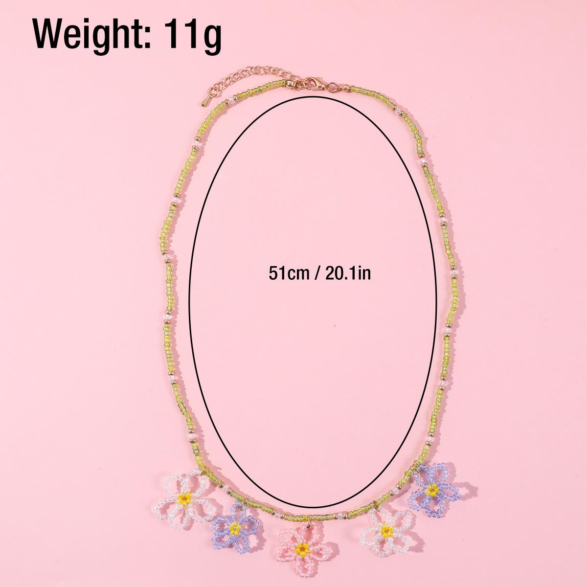 

Юньюнь Ювелирные изделия: Красочное ожерелье с цветами ручной работы для детей и подростков