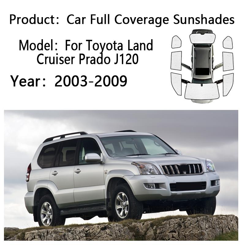 Sun Shades For Toyota Land Cruiser Prado J120 2003-2009 Sunshade Full Cover Windshield Blackout Anti UV Visor Car Accessories