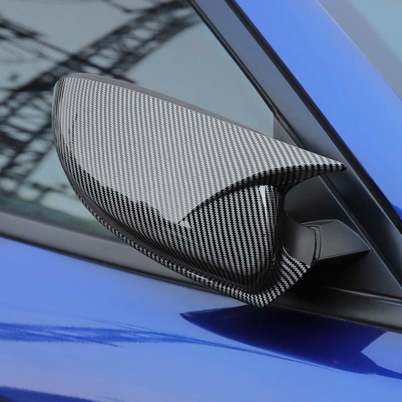 Car Rearview Mirror Decorative Frame Cover For Dodge Charger 2010 Up Car Exterior Accessories , ABS Plastic