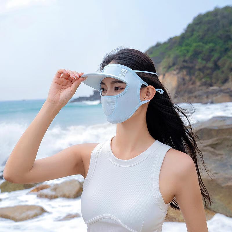 

MEET SUNNY Women s Ice Silk Sun Protection Face Mask 1