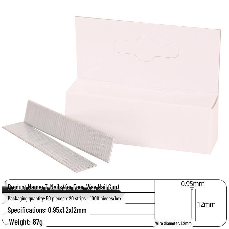 Heavy-Duty 3-in-1 Stapler: Code, Brad, T/U-Shaped Nails for Woodworking and Printing.