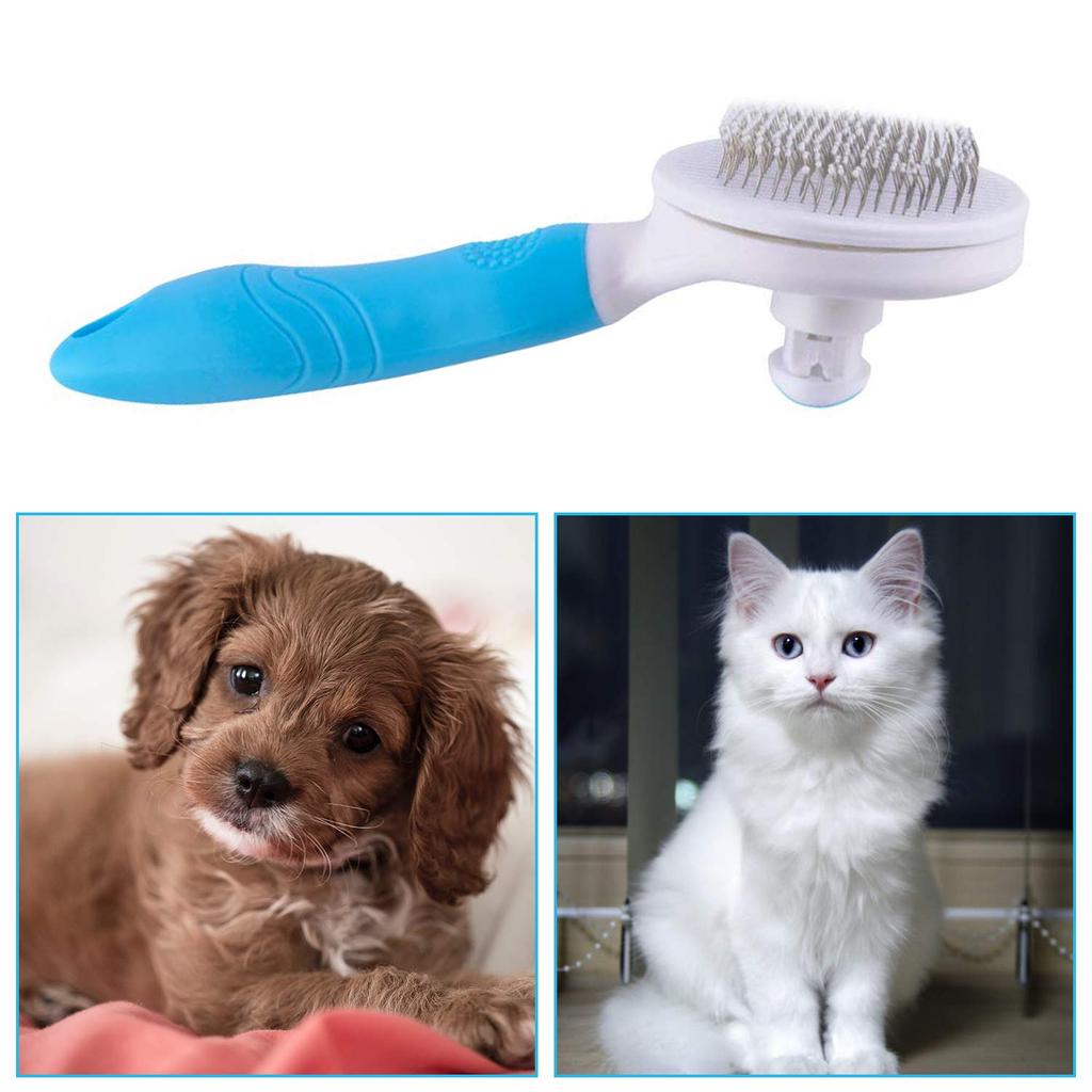 Online Shop Hot Sale Dog Slicker Brush Self Cleaning Grooming Hair Remover Cat Dog Comb Brush