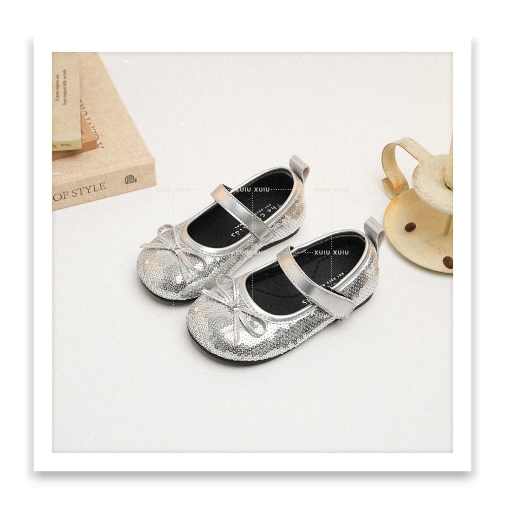 XSHX "HollyWood" feast dance Bling princess shoes round head leather shoes Spring and Autumn [Wenzhou shoes]