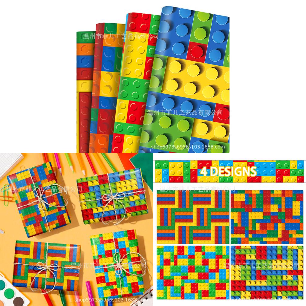 Mini Bouwcadeaupapier Voor Feestdecoratie Met Decoratieve Buitenkant Voor Vieringen