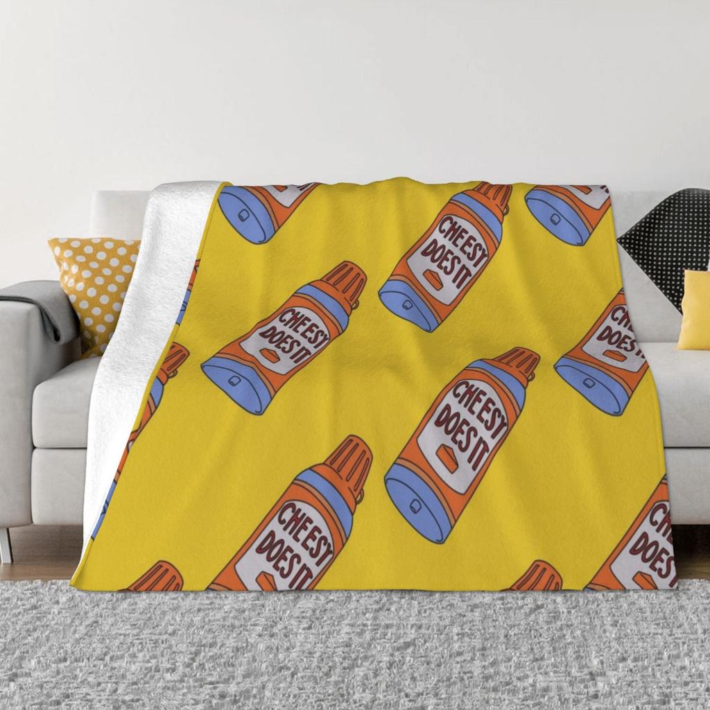Cheesy Does It Creative Design Light Thin Soft Flannel Blanket The Businesses Realsaintpetty Funny Fan