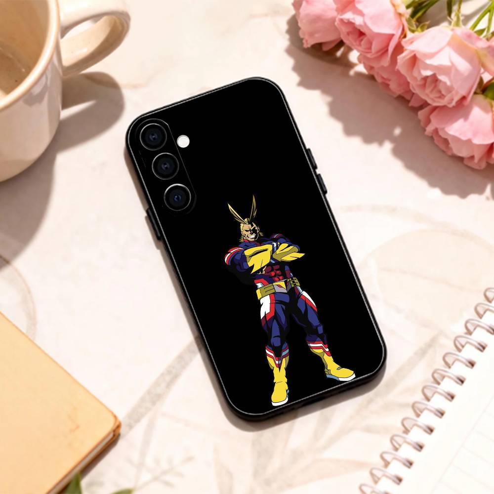T-Toshinori Y-Yagi MHA All Might Handyhülle Für Samsung Galaxy A73,A72,A71,A70,A53,A52,A51,Andere Weiche Schwarze Hülle