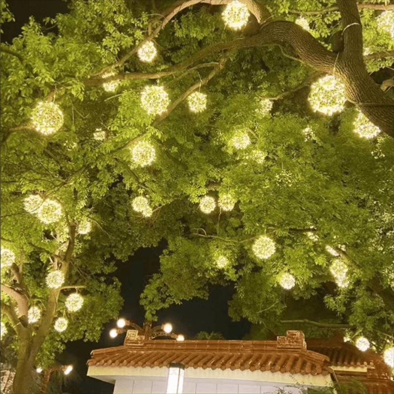 Zhuang Ziran 30cm LED Rattan Ball Outdoor Twinkle Light