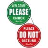 Putuo Decor 'Please Do Not Disturb' PVC Round Door Plaque - Office Meeting & Therapists' Clinic Sign - 9 Inch Double Sided