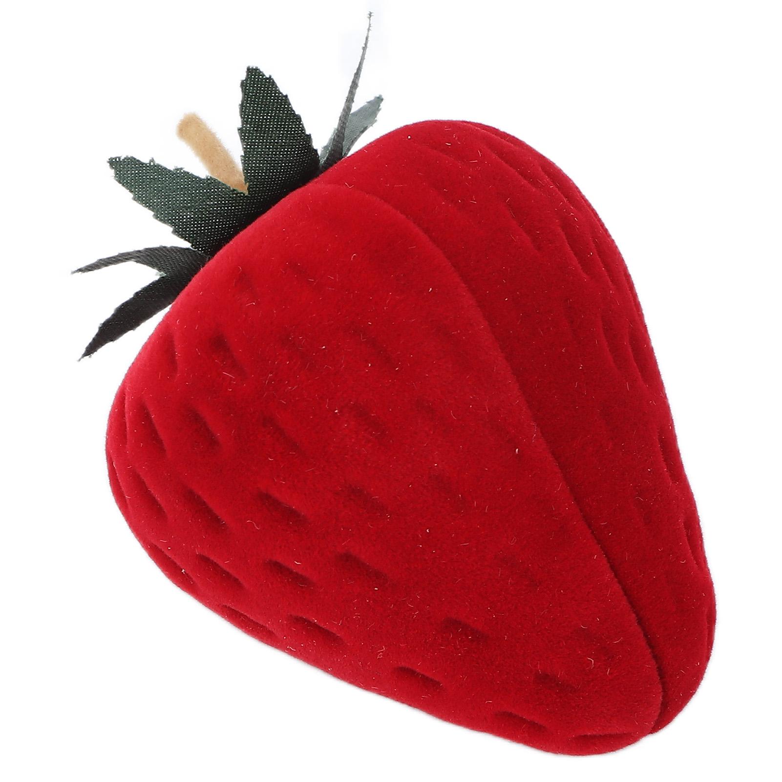 

Red Strawberry Ring Box Personalized Jewelry Ring Gift Box for Proposal Engagement Wedding Gift