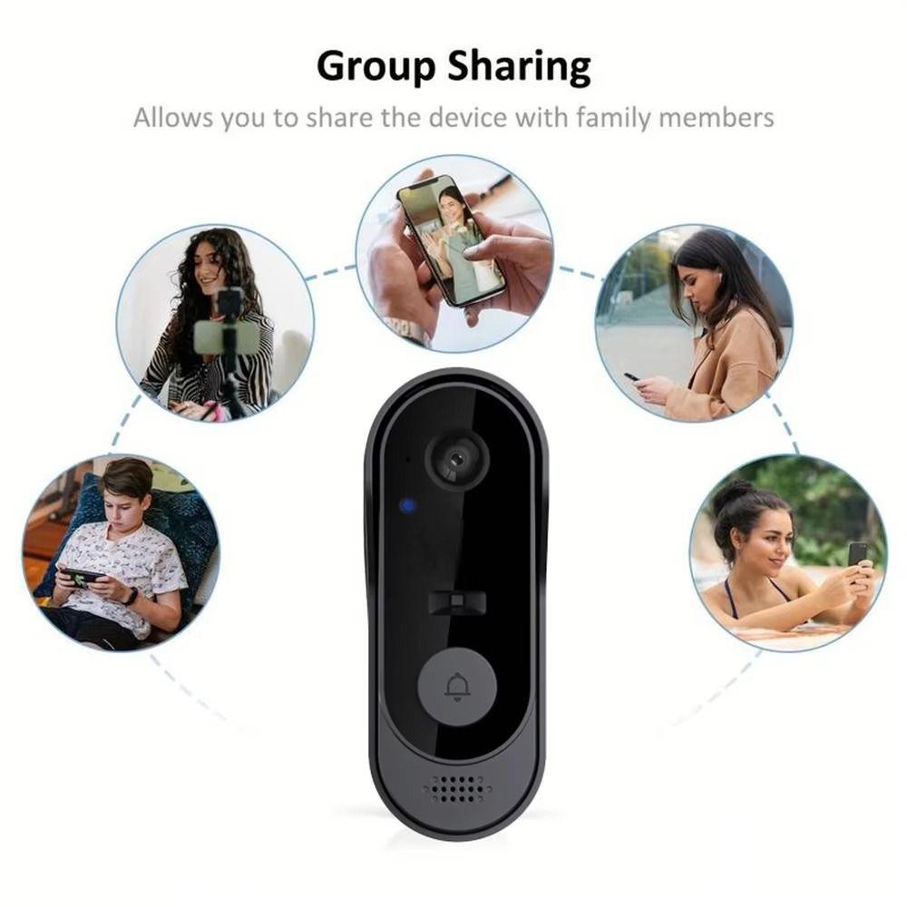 Waterproof Design Smart Video Doorbell 1080P Resolution Two-Way Audio Doorbell Apartment Use
