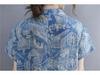 Retro Print Ethnic Style Plus Size Cheongsam Dress for Women
