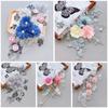 Embroidered Applique Lace Floral Patch Purple Large Flower Patch Clothing Decoration Sew On Patch DIY Accessory Clothing Decor