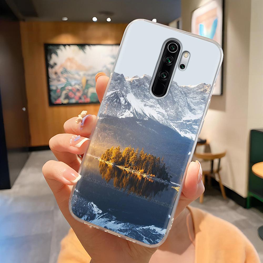 TPU Phone Cases For Redmi Note 8 Pro Case Clear Lovely Flowers Lightweight Cover For Xiaomi Redmi Note8 Pro Phone Housing Fundas