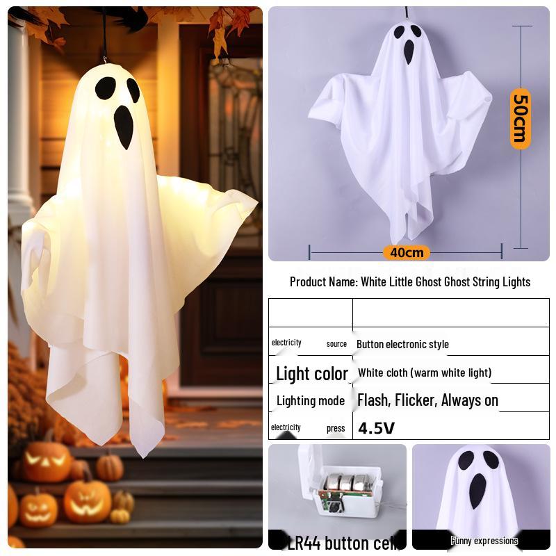 Halloween LED String Lights: Pumpkin Lanterns, Witch Hats, and Ghosts for Spooky Atmosphere