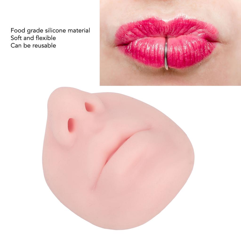 Silicone Nose Model with Mouth Flexible Soft Imitation Nose Model Reusable Nose Displays for Teaching