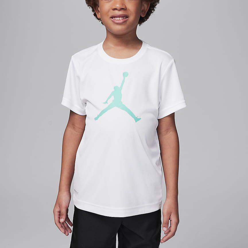 Jordan Dri FIT T Shirt White Kids' HA2892-102