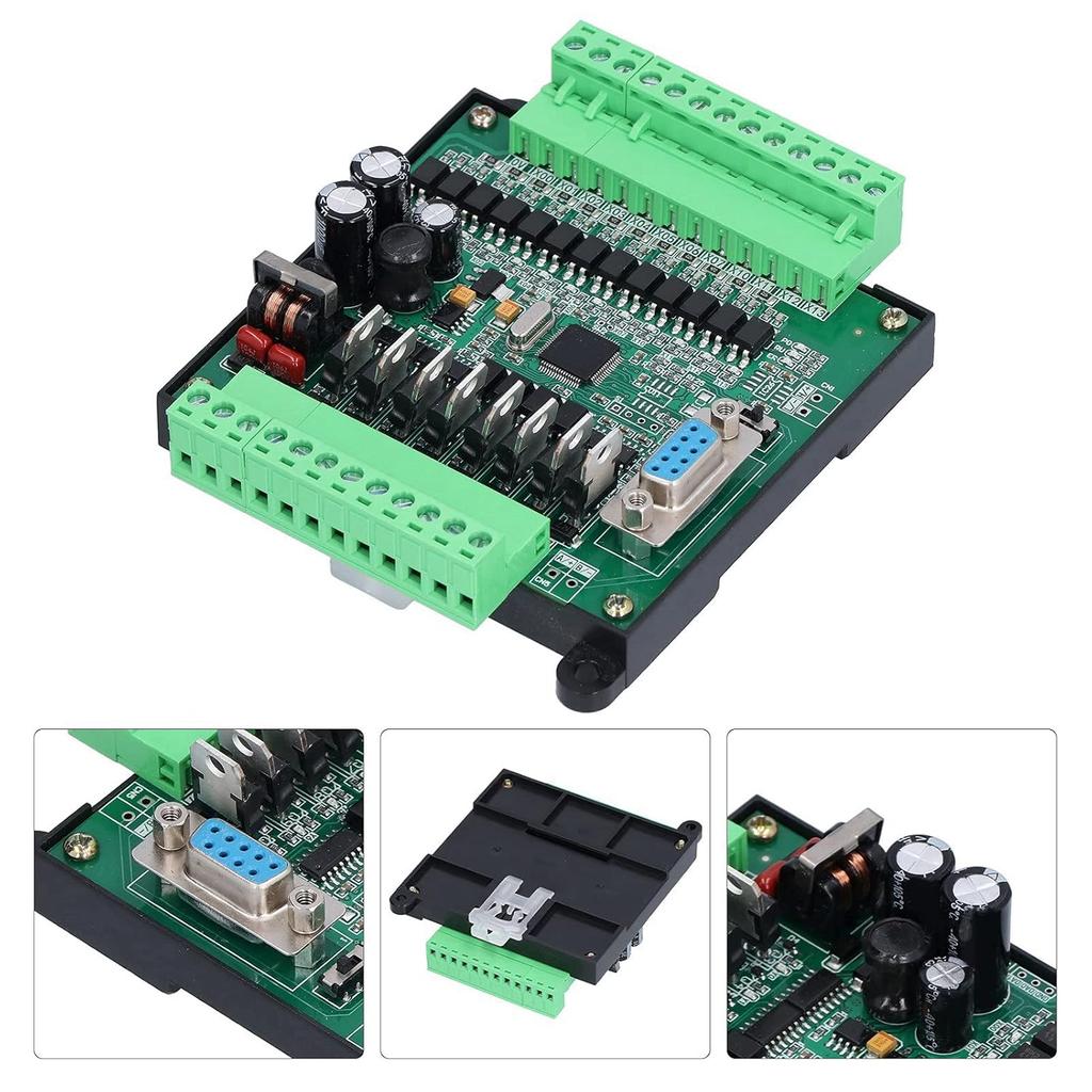 12V PLC Control Programmable Logic Controller DC12V 2N20MT Industrial Control Board PLC Programmable Logic Controller Relay Output(Add Base)