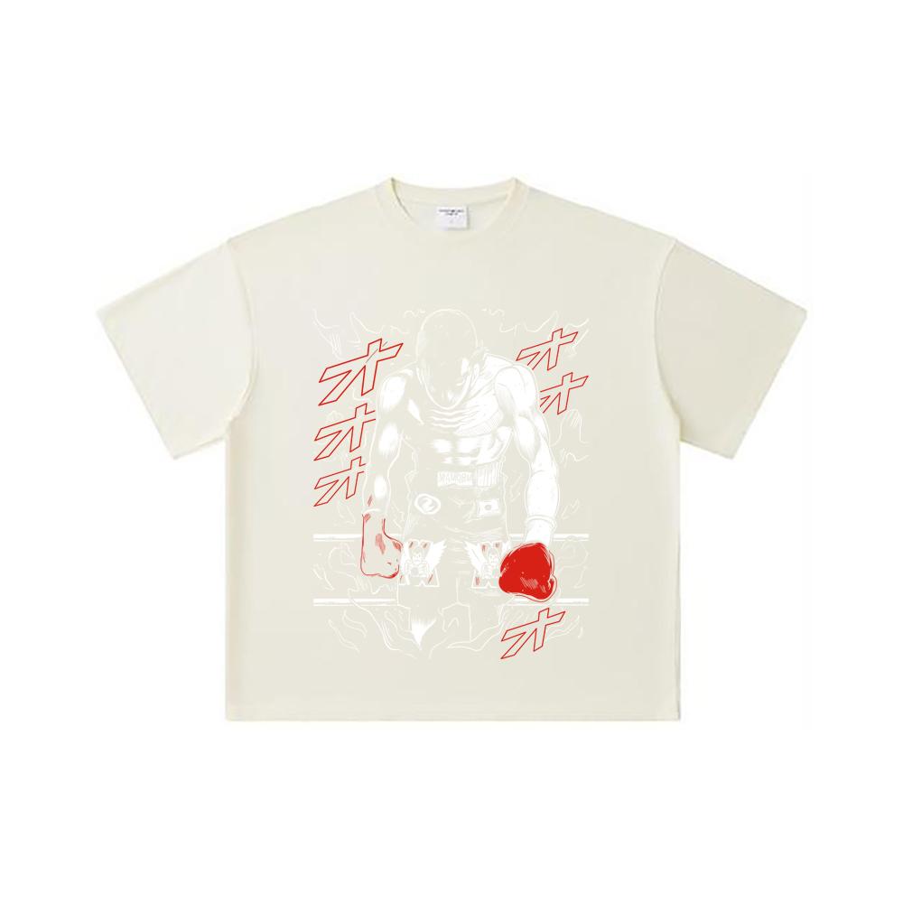 260 GSM Double Yarn 32 Count 100% Cotton Hajime No Ippo V2 Takamura Print Unisex Heavy Cotton T Shirt
