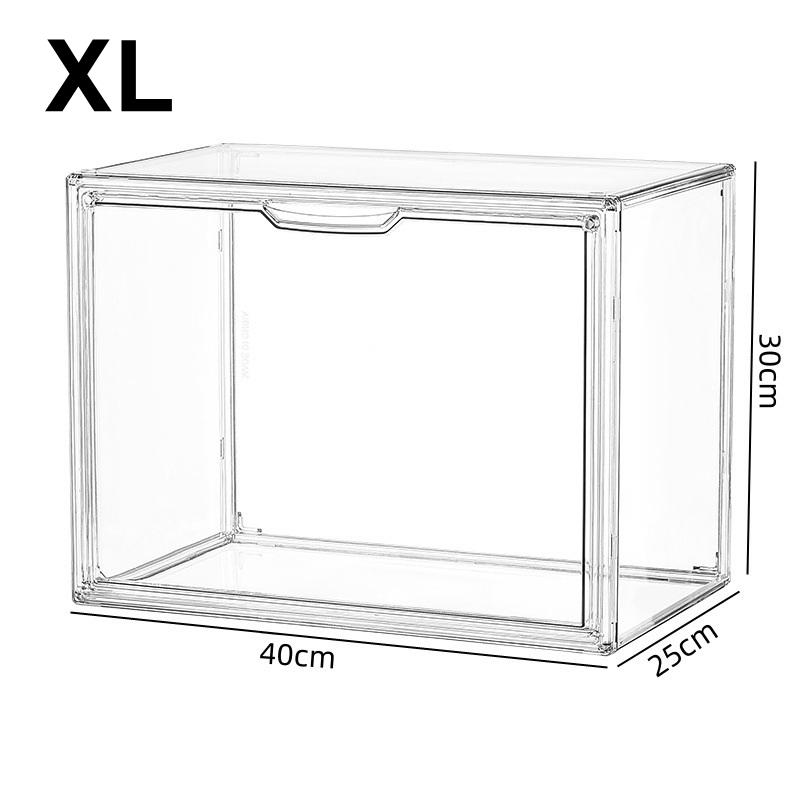 Transparent Acrylic Desktop Display Cabinet - Dustproof Large Capacity Bookshelf, CD Album Book Magazine Sorting Storage Box
